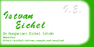 istvan eichel business card
